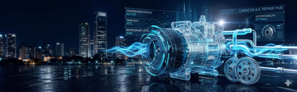 Reparación de aire acondicionado de carro en caracas