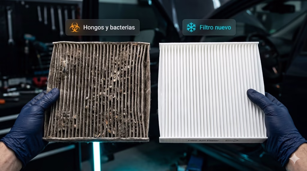 reemplazo de filtro de air acondicionado automotriz en caracas 