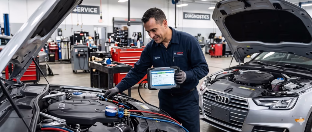 Diagnostico de aire acondicionado automotriz en Caracas